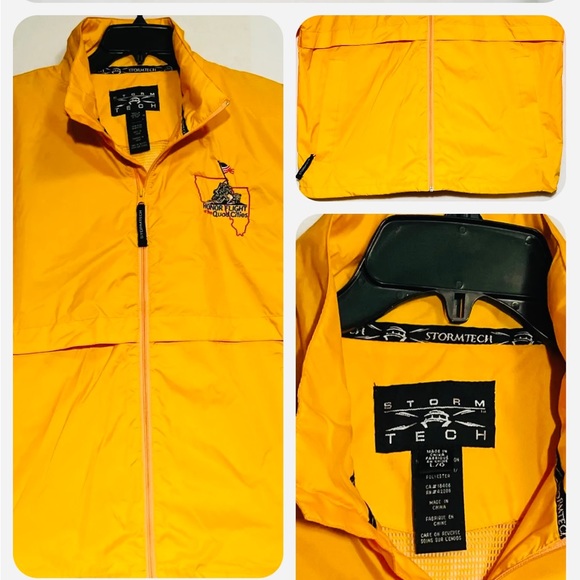 StormTech Performance Jacket Rare Yellow Size Large - Picture 2 of 5